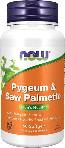 Пигеум & Сау Палмето | Pygeum & Saw Palmeto | Now Foods, 60 драж. 