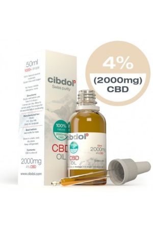 Cibdol CBD конопено масло 50ml 4% Канабидиол+Терпени (2000mg)