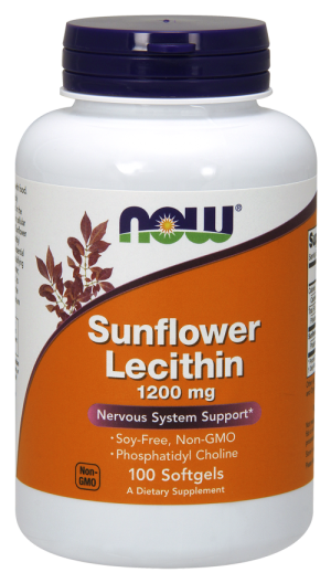 Слънчогледов Лецитин 1200 мг | Sunflower Lecithin | Now Foods, 100 драж.