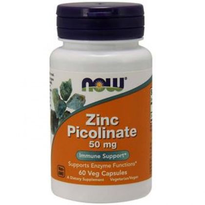 Цинк Пиколинат 50 мг| Zinc Picolinate | Now Foods, 60 капсули