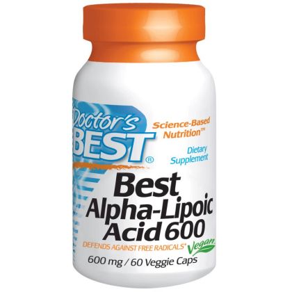 Алфа липоева киселина 600 мг | Аlpha-Lipoic Acid | Doctor's Best, 60 капс 
