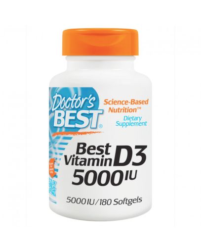 Doctor's Best , Vitamin D3 5000IU / Витамин Д3 5000 IU 180кап