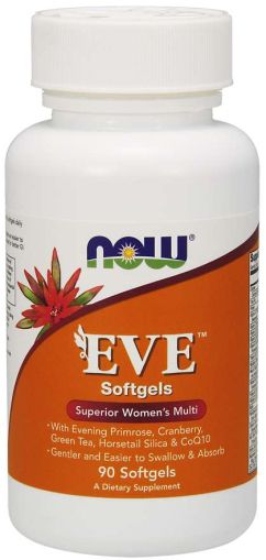 Мултивитамини, минерали и билки за жени | EVE Woman | Now Foods, 90 драж