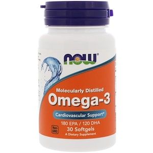  Омега 3 | Omega 3  Fish Oil | Now Foods, 30 капс