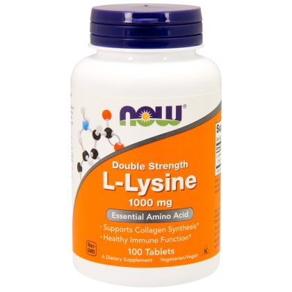 Лизин 500 мг | L-Lysine | Now Foods, 100 табл