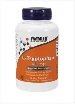 Л-Триптофан 500 мг| L-Tryptophan | Now Foods, 60 капс