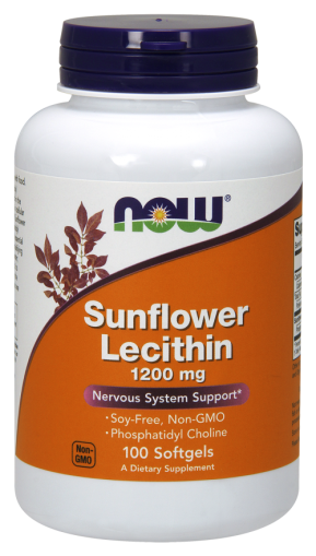 Слънчогледов Лецитин 1200 мг | Sunflower Lecithin | Now Foods, 100 драж.