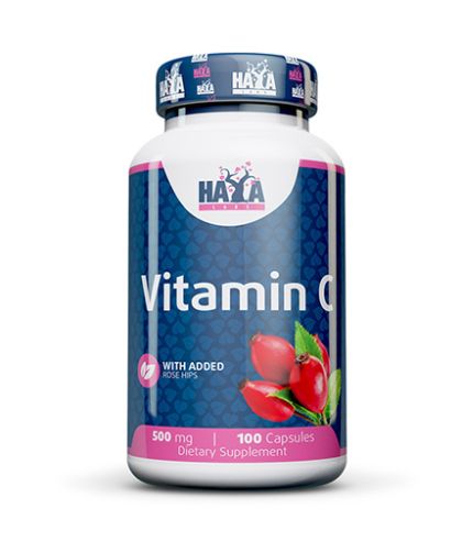  Витамин Ц, 500 мг + Шипка | Vitamin C with Rose Hips | 100 капсули