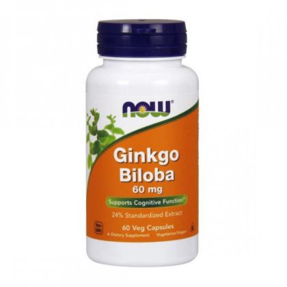 Гинко Билоба Екстракт 60 мг | Ginkgo Biloba | Now foods, 60 капс 