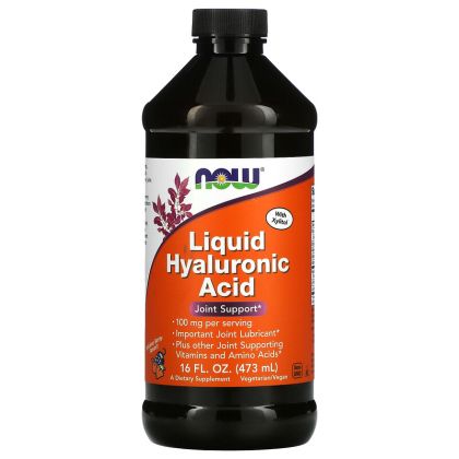 Хиалуронова киселина 473 мл | Течна | Hyaluronic Acid | Now Foods 