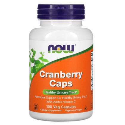 Червена боровинка с витамин Ц  | Cranberry Caps | Now Foods, 100 капс 