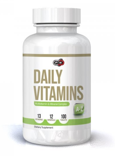 Мултивитамини и Минерали | Daily Vitamins | Pure Nutrition, 100 табл. 