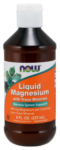 Течен магнезий с Трейс минерали | Liquid Magnesium with Trace Minerals | Now Foods, 237 мл 