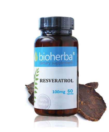 Ресвератрол 100 мг | Resveratrol | Bioherba, 60 капс 
