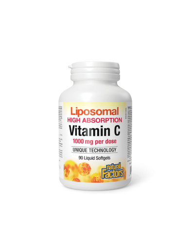 Липозомен Витамин Ц 500 мг | Liposomal Vitamin | Natural factors, 90 дражета