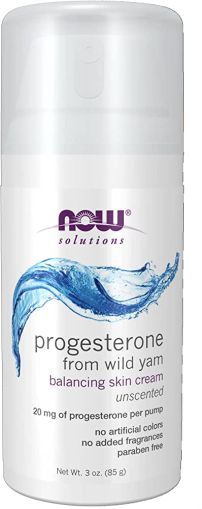 Натурален прогестерон 65 дози | Progesterone cream | Now Foods, 85 гр 