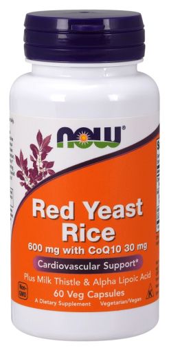 Екстракт Червен ориз 600 мг | Red Yeast Rice | Now Food s 60 капс.