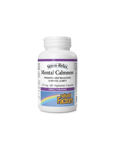 Л-Теанин 125 мг | L-Theanine, Mental Calmness | Natural factors, 60 вег.капс.