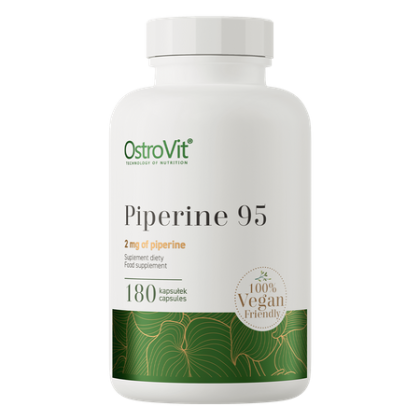 Екстракт Черен пипер 2 мг | Пиперин | Piperine 95 |  OstroVit, 180 капс. 