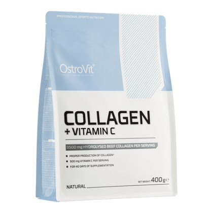 Колаген + Витамин Ц  400 гр | Хидролизиран | Collagen + Vitamin C | Ostrovit