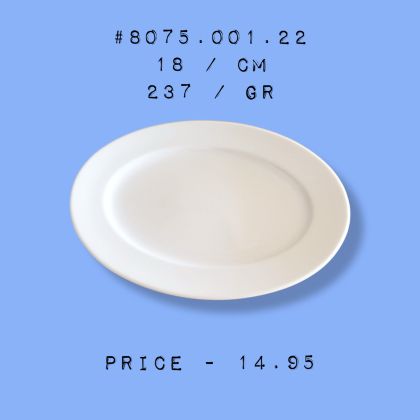 Овална Чиния от Костен Порцелан | Oval Plate Bone Porcelain | Fortessa 