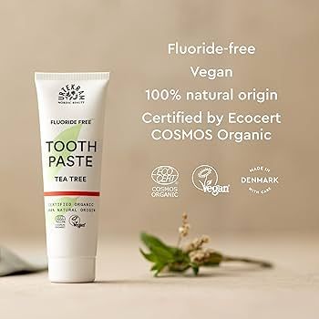 Био паста за зъби с чаено дърво 75 ml | Fluoride Free Toothpaste Tea Tree | Utrtekram 
