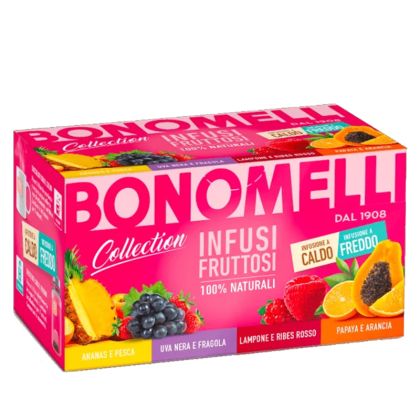Плодов чай микс | Infusi Fruttosi | Bonomelli, 20 филтърни пакетчета 