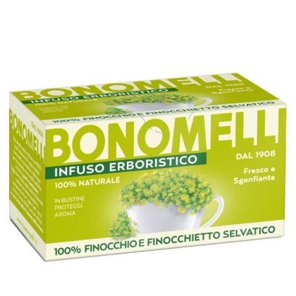 Билков чай  с див и сладък копър | Infuso Erboristico Finocchio e Finocchietto Selvatico | Bonomelli, 16 филтърни пакетчета 