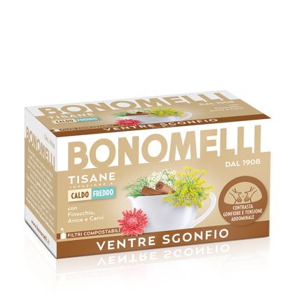 Билков чай против газове и подут корем | Tisana Ventre Sgonfio | Bonomelli, 16 пакетчета 