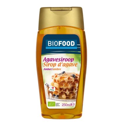  Сироп от синьо агаве, БИО | Agavesiroop Sirop d agave ambre | Damhert Nutrition, 250 ml