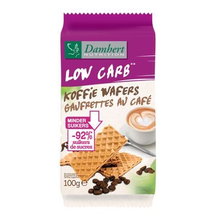 Вафли с крем-кафе нисковъглехидратни | Koffie Wafers gaufreetes au café | Damhert Nutrition 100 g