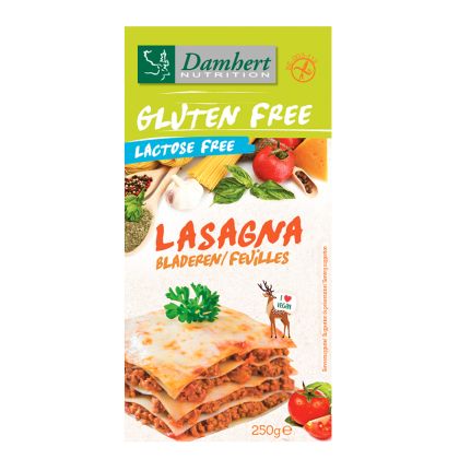 Kори за лазаня без лактоза и глутен| Lasagna Bladeren Fevilles | Damhert Nutrition 250 g