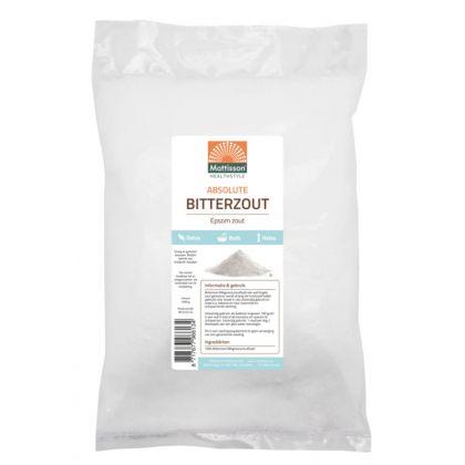 Английска сол (Maгнезиев сулфат) | Absolute Bitterzout - Epsom Zout | Mattisson Healthstyle, 1 кг