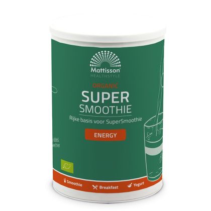 Енерджи Супер смути Микс, БИО | Organic Supersmoothie Energie | Mattisson Healthstyle, 500 г прах