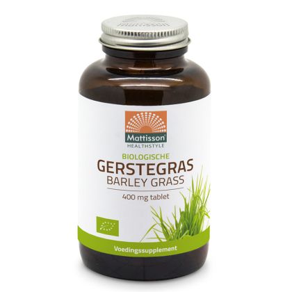 Ечемичена трева, БИО 400 мг | Biologische Gerstegras | Mattisson Healthstyle, 350 таблетки