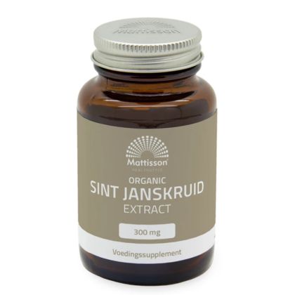 Жълт кантарион 300 мг | Organic Sint Janskruid Extract | Mattisson Healthstyle, 90 капсули