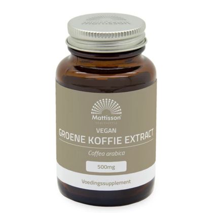 Зелено кафе 500 мг | Vegan Groene Koffie Extract | Mattisson Healthstyle, 60 капсули