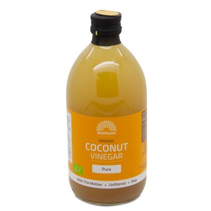Кокосов оцет БИО | Organic Coconut Vinegar Pure | Mattisson Healthstyle, 500 мл