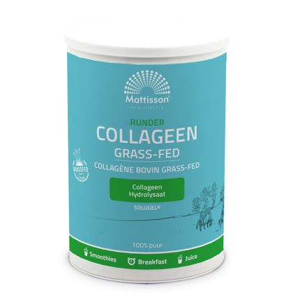 Колаген (говежди) хидролизат Solugel® | Runder Collageen Grass-Fed | Mattisson Healthstyle, 300 г прах