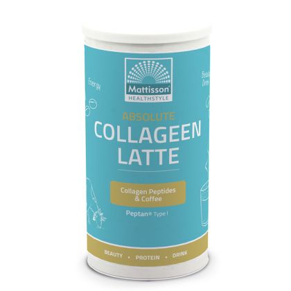 Колаген лате (инстантна напитка, с аромат капучино) | Collageen Latte - Cappuccino smaak | Mattisson Healthstyle, 180 г прах