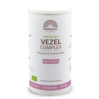 Комплекс от органични фибри (хуск + инулин) | Biologisch Vezel Complex | Mattisson Healthstyle, 275 г прах