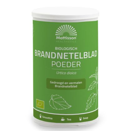 Коприва (лист), БИО | Biologisch Brandnetelblad Poeder | Mattisson Healthstyle, 200 г прах