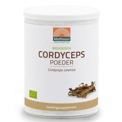 Кордицепс БИО | Biologisch Cordyceps poeder | Mattisson Healthstyle, 100 г прах