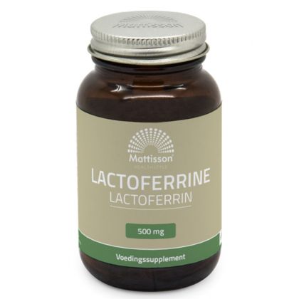 Лактоферин 500 мг | Lactoferrine | Mattisson Healthstyle, 60 капсули