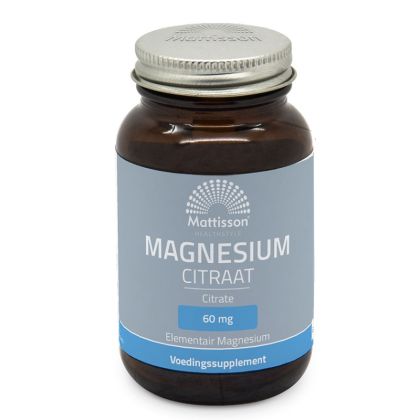 Магнезий (цитрат) | Magnesium Citraat | Mattisson Healthstyle, 60 капсули