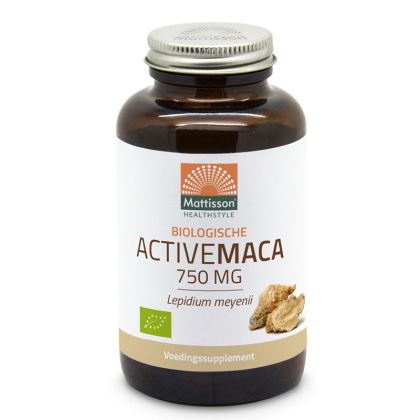 Мака (корен) 750 мг | Biologische ActiveMaca | Mattisson Healthstyle, 90 капсули