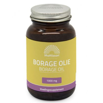 Масло от пореч + витамин Е | Borage Olie | Mattisson Healthstyle, 60 капсули