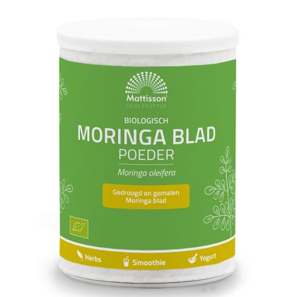 Моринга, БИО | Bio Moringa Blad Poeder | Mattisson Healthstyle, 125 г прах