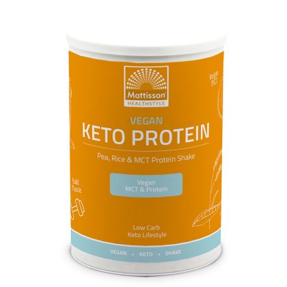 Протеин от грах и ориз МСТ (Веган кето протеинов шейк) | Vegan Keto Protein shake - Pea, Rice,  MCT | Mattisson Healthstyle, 350 г прах