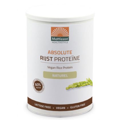 Протеин от ориз | Absolute Rijst Proteïne - Vegan Rice Protein | Mattisson Healthstyle, 400 г прах